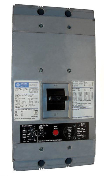 HNCG31200F w/800A Rating Plug - Westinghouse - Seller Reconditioned