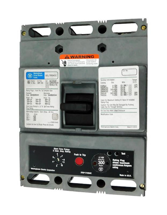 HLC3400F w/300A Rating Plug - Westinghouse - New Surplus