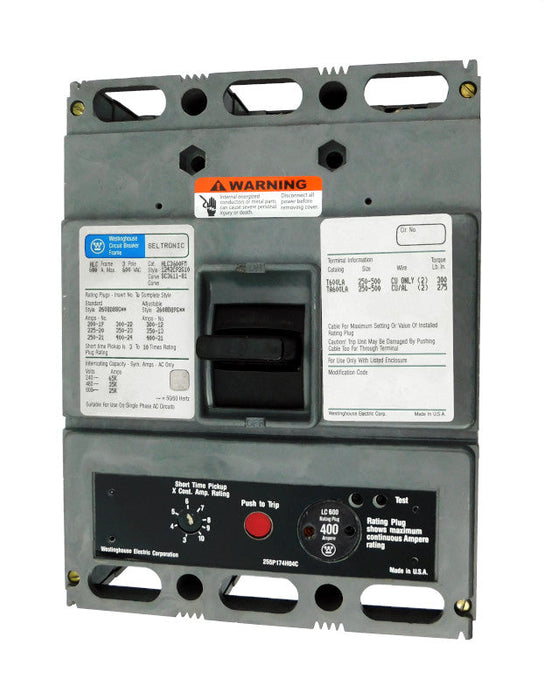 HLC3600FM w/400A Rating Plug - Westinghouse - New Surplus