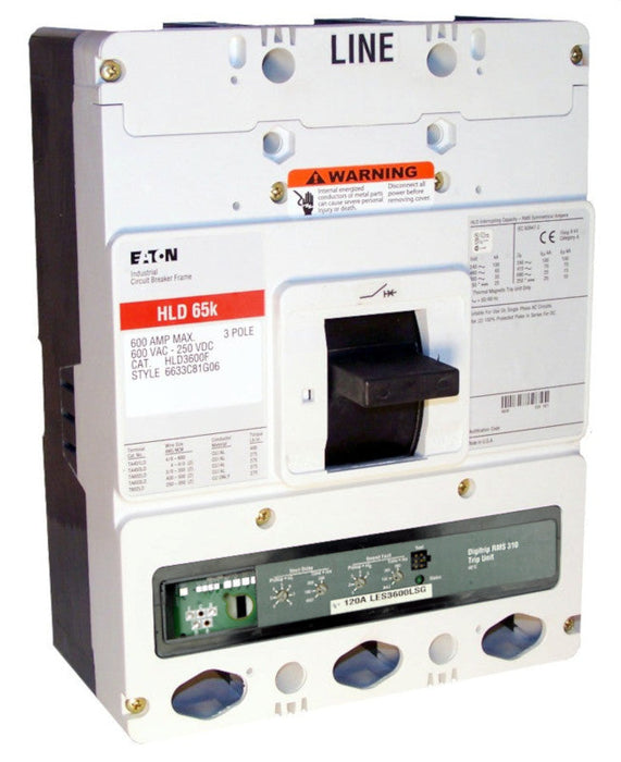 HLD3600F w/LES3600LSG (RMS 310) - Eaton / Cutler Hammer - Seller Reconditioned