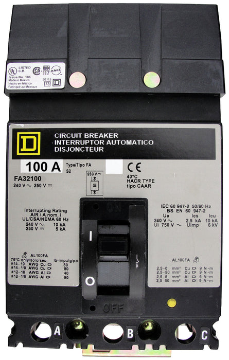 FA32100CBA - Square D - Seller Reconditioned