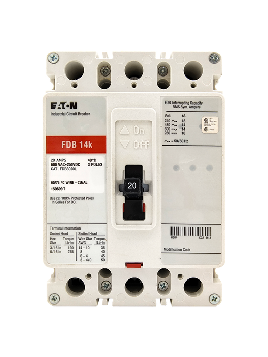 FDB3020L - Eaton / Cutler Hammer - Seller Reconditioned