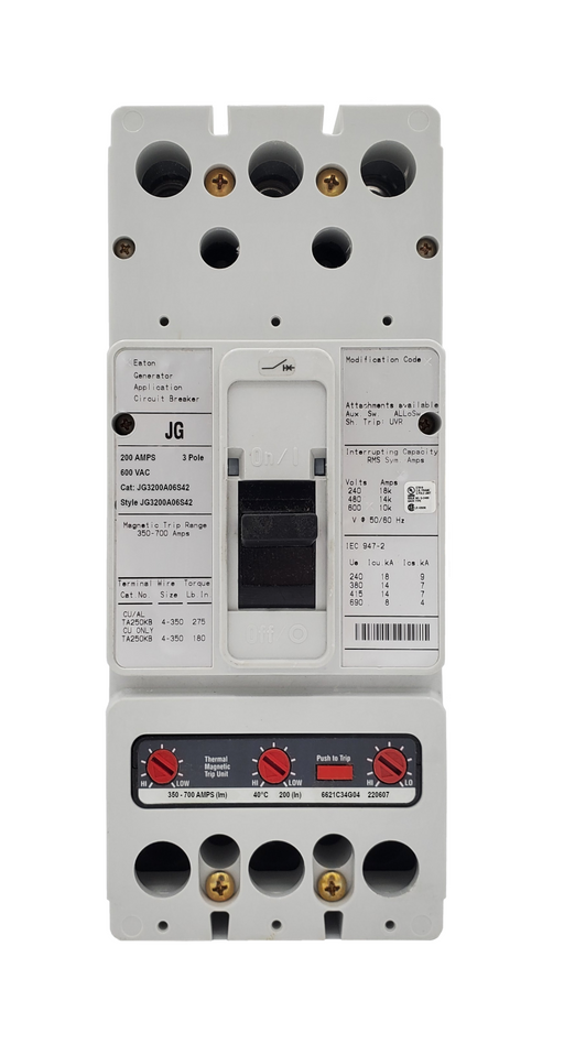 JG3200A06S42 - Eaton / Cutler Hammer - Seller Reconditioned