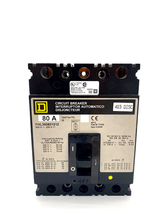 FHL360801212 - Square-D - New Surplus