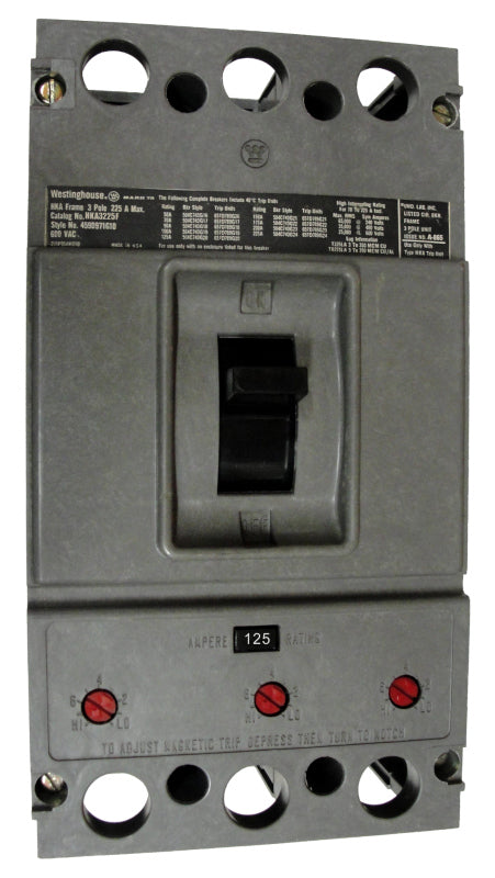 HKA3225F w/125A Trip Unit - Westinghouse - Seller Reconditioned