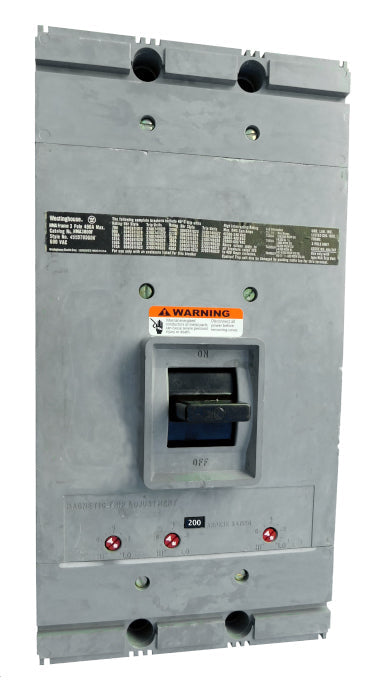 HMA3800F w/200A Trip Unit - Westinghouse - Seller Reconditioned