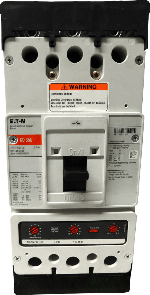 KD3150 - Eaton / Cutler Hammer - Seller Reconditioned