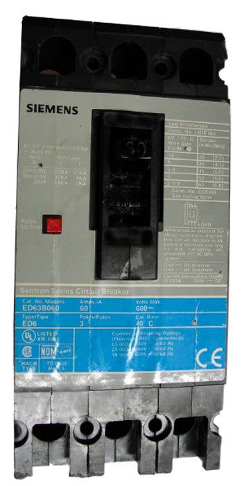 ED63B050 - Siemens / ITE - New Surplus