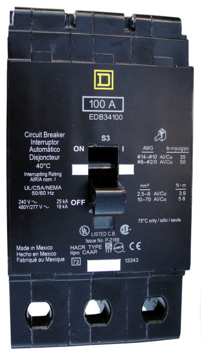 EDB34100 - Square-D - New Surplus