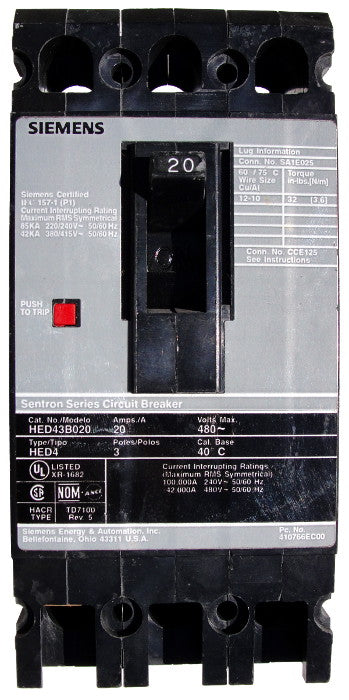 HED43B110 - Siemens / ITE - New Surplus