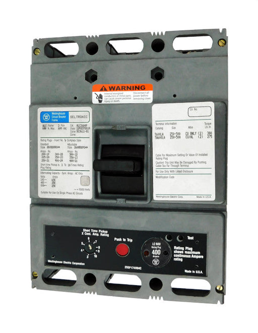 HLC3600F w/400A Rating Plug - Westinghouse - Seller Reconditioned