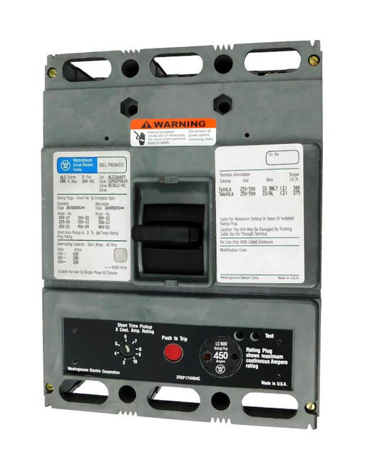 HLC3600FM w/450A Rating Plug - Westinghouse - Seller Reconditioned