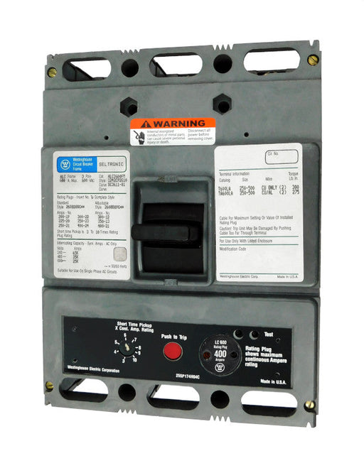 HLC3600FM w/400A Rating Plug - Westinghouse - New Surplus