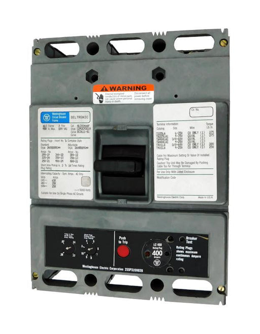 HLCA3400F w/400A Rating Plug - Westinghouse - Seller Reconditioned