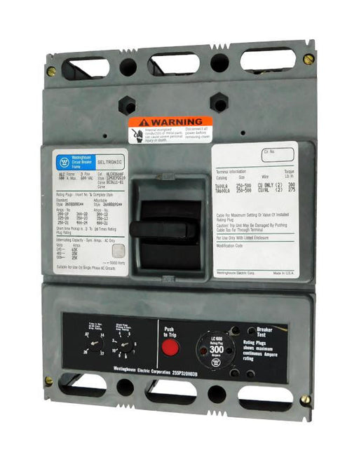 HLCA3600F w/300A Rating Plug - Westinghouse - Seller Reconditioned