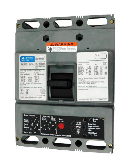 HLCGA3400F w/250A Rating Plug - Westinghouse - Seller Reconditioned