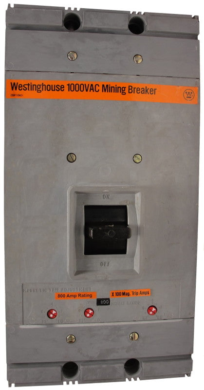 HMAM3800 1500-3000 THERMAL-MAG W/UVR & Aux - Westinghouse - Seller Reconditioned