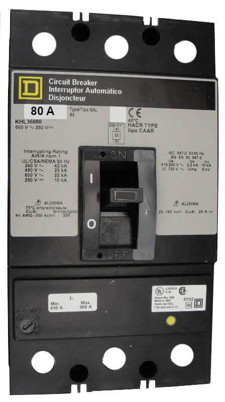 KHL36080 - Square-D - Seller Reconditioned
