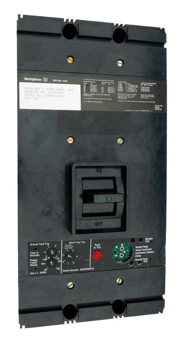 MCG3800F w/500A Rating Plug - Westinghouse - Seller Reconditioned