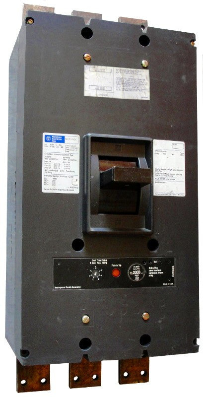 PCCF32500F w/2000A Rating Plug - Westinghouse - Seller Reconditioned